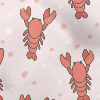Cartoon Lobster Micro Fleece