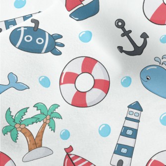 Summer Ocean Style Micro Fleece