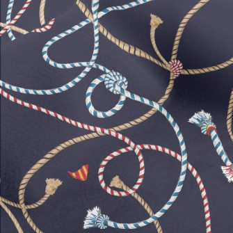 Striped Braided Rope Micro Fleece