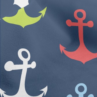 Bright Three-color Anchor Micro Fleece