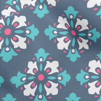 Radial Diamond Tiles Micro Fleece