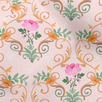 Beautiful Flower Vines Micro Fleece