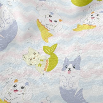 Wavy Mermaid Cat And Dog Minky