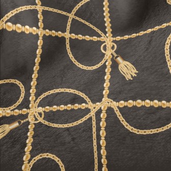 Gold Beaded Chain Minky
