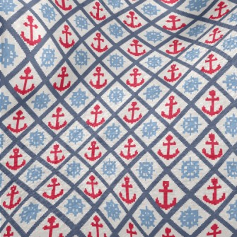 Diamond Staggered Anchor Minky