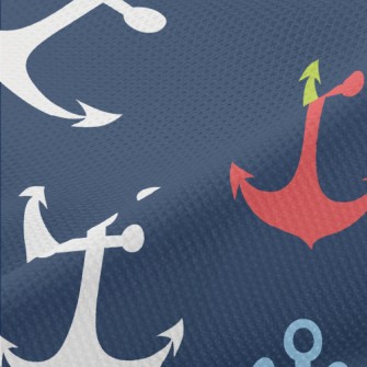 Bright Three-color Anchor Piqué