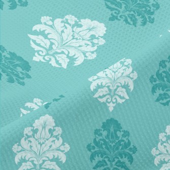 Baroque Rhombus Pattern Piqué