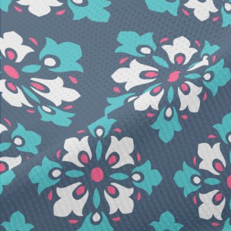Radial Diamond Tiles Piqué