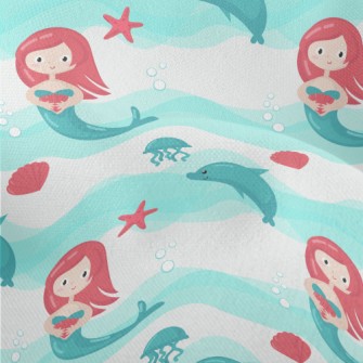 The Little Mermaid And The Dol Lightweight Performance Linen