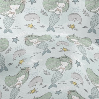 The Mermaid And The Whale Lightweight Performance Linen