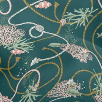 Clownfish Coral Reef Lightweight Performance Linen