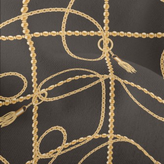 Gold Beaded Chain Lightweight Performance Linen