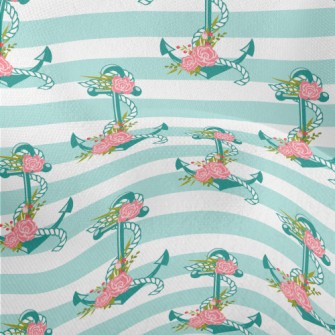 Rose Flower Anchor Lightweight Performance Linen