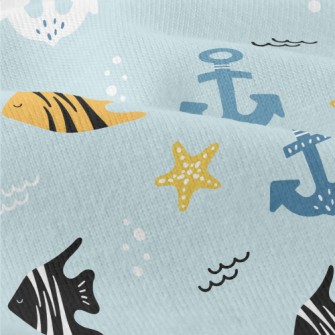 Striped Fish And Anchor Modern Jersey
