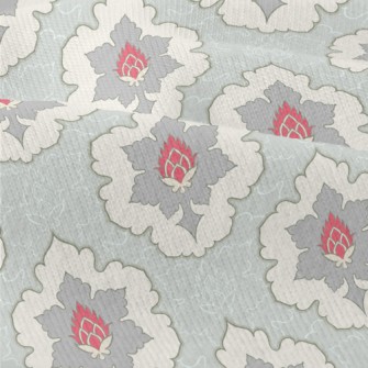 Surrounded By Red Flower Patte Modern Jersey