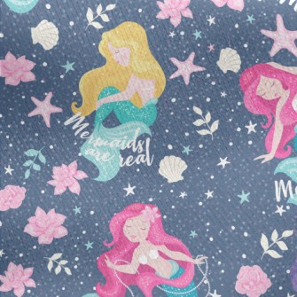 Beautiful And Generous Mermaid Jersey Backed Fleece