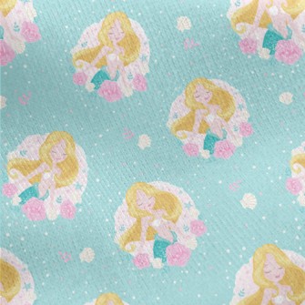 Beautiful And Elegant Mermaid  Jersey Backed Fleece