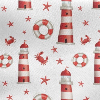 Lighthouse Crab Swim Ring Jersey Backed Fleece