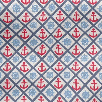 Diamond Staggered Anchor Jersey Backed Fleece