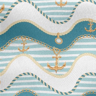 Premium Gold Anchor Chain Jersey Backed Fleece