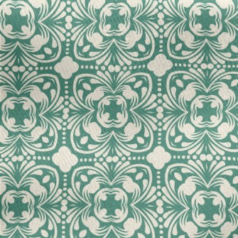 Retro Pattern Tiles Jersey Backed Fleece