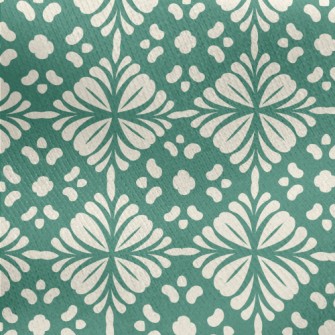 Nostalgic Floor Tiles Jersey Backed Fleece