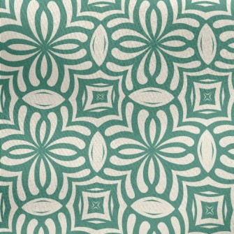 Various Variations Of Tiles Jersey Backed Fleece