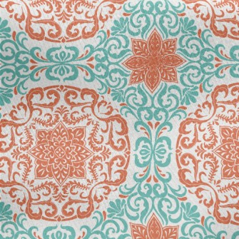 Chinese Style Tiles Jersey Backed Fleece