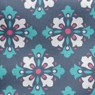 Radial Diamond Tiles Jersey Backed Fleece
