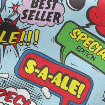 Sales Related English Words Jersey Backed Fleece