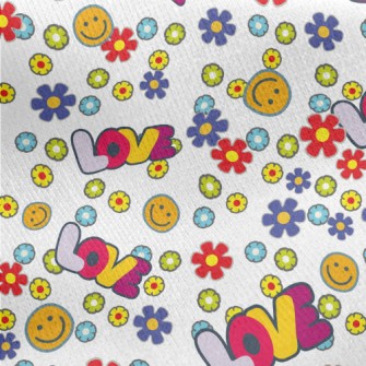 Love And Smiles Jersey Backed Fleece