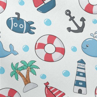 Summer Ocean Style Pongee