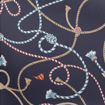 Striped Braided Rope Pongee