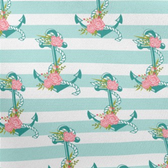 Rose Flower Anchor Pongee