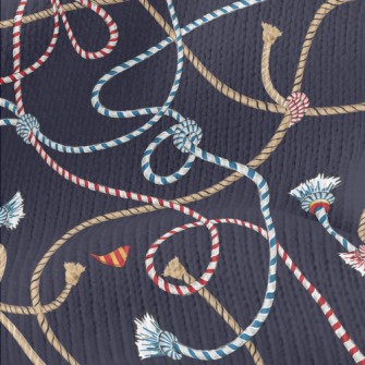 Striped Braided Rope Stretch Jersey