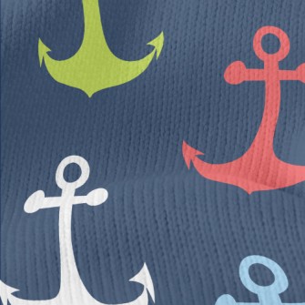 Bright Three-color Anchor Stretch Jersey
