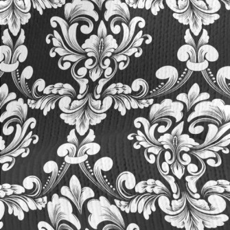 Retro Arrangement Pattern Stretch Jersey