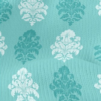 Baroque Rhombus Pattern Stretch Jersey