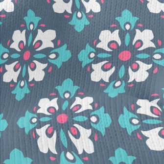 Radial Diamond Tiles Stretch Jersey