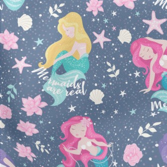 Beautiful And Generous Mermaid Lightweight Cotton Poplin