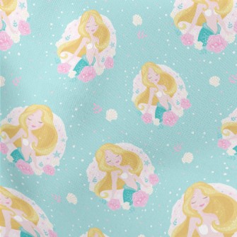 Beautiful And Elegant Mermaid  Lightweight Cotton Poplin