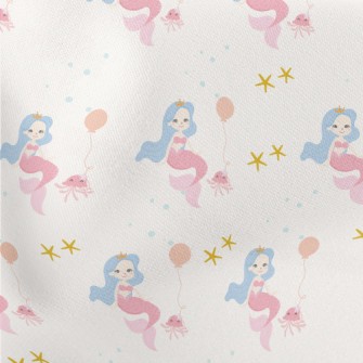 Mermaid Princess Octopus Ballo Lightweight Cotton Poplin