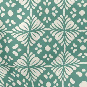 Nostalgic Floor Tiles Lightweight Cotton Poplin