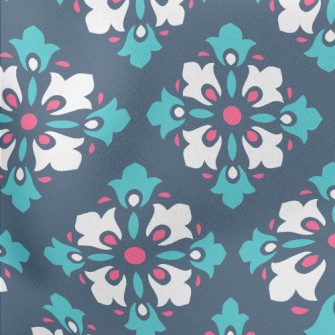 Radial Diamond Tiles Lightweight Cotton Poplin