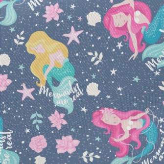 Beautiful And Generous Mermaid Midweight Cotton Poplin