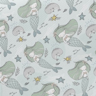 The Mermaid And The Whale Midweight Cotton Poplin