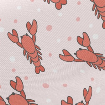 Cartoon Lobster Midweight Cotton Poplin