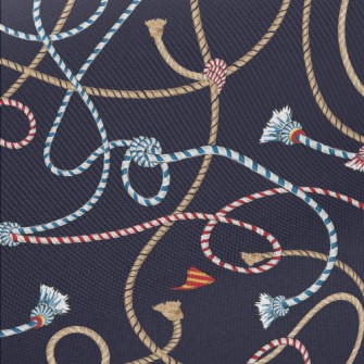 Striped Braided Rope Midweight Cotton Poplin