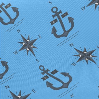 Anchor Compass Midweight Cotton Poplin