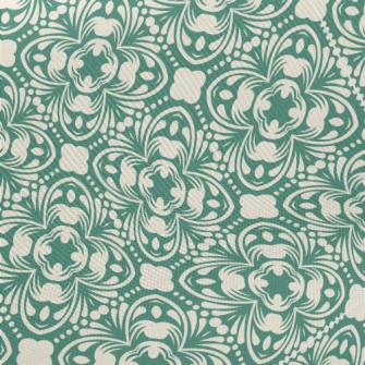 Retro Pattern Tiles Midweight Cotton Poplin